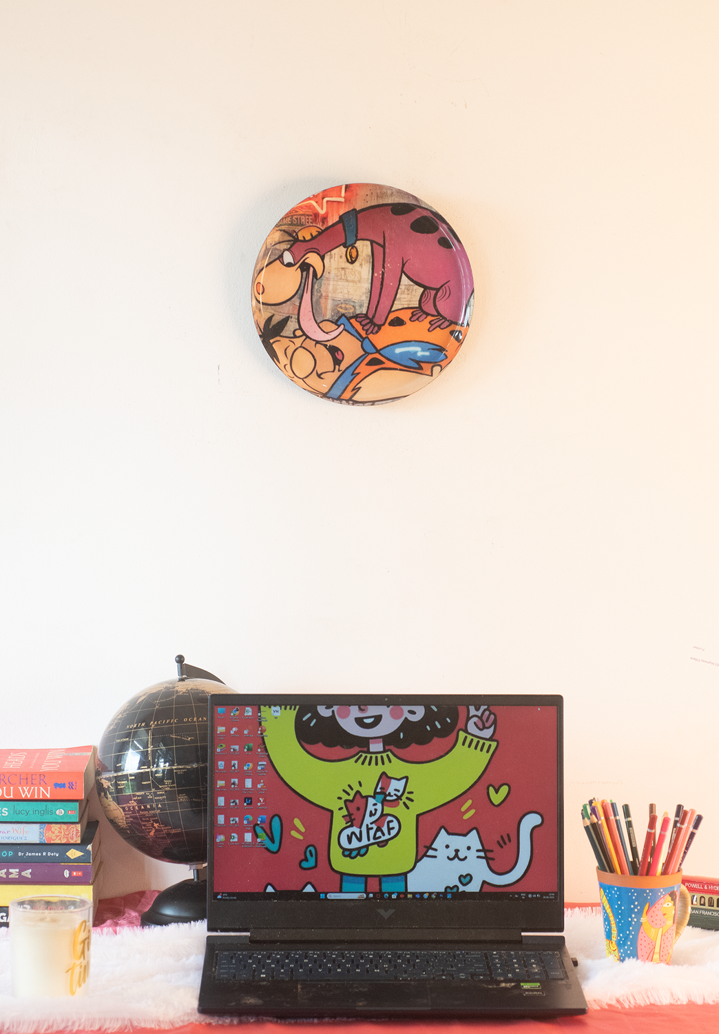 Classic Toons 2| 10" Metal Wall Hanging Plates with Pre-Attached Hooks (Set of 1)