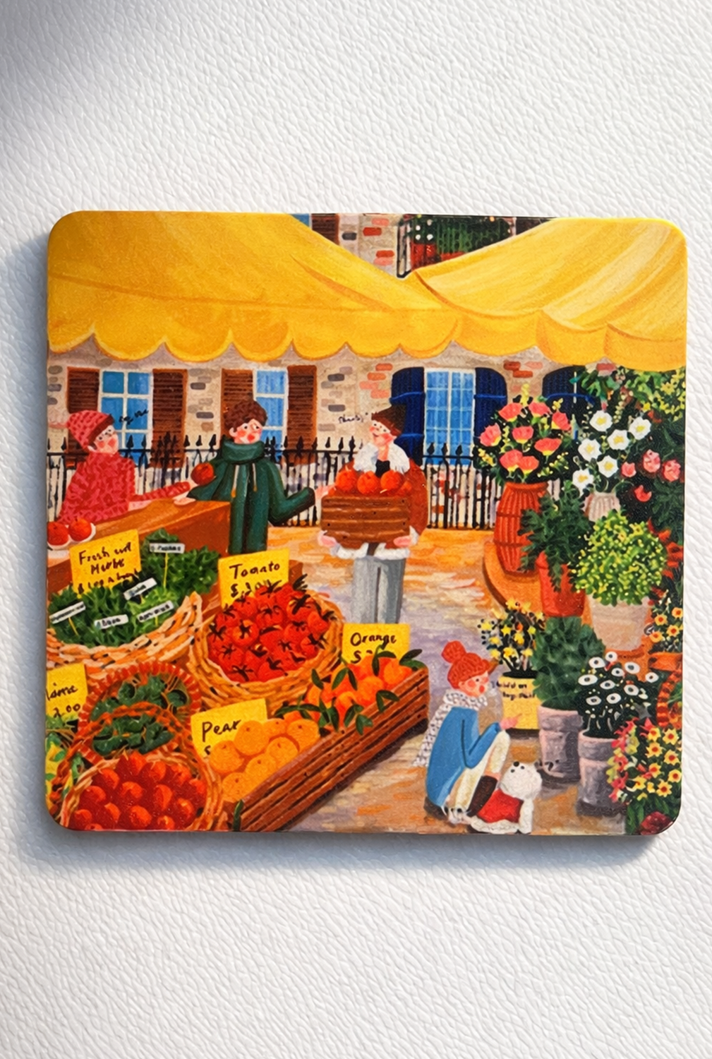 Everyday Moments Fridge Magnet • Multicolor • 4″×4″ • Matte Finish • Everyday Home Décor (Little Market Stories))