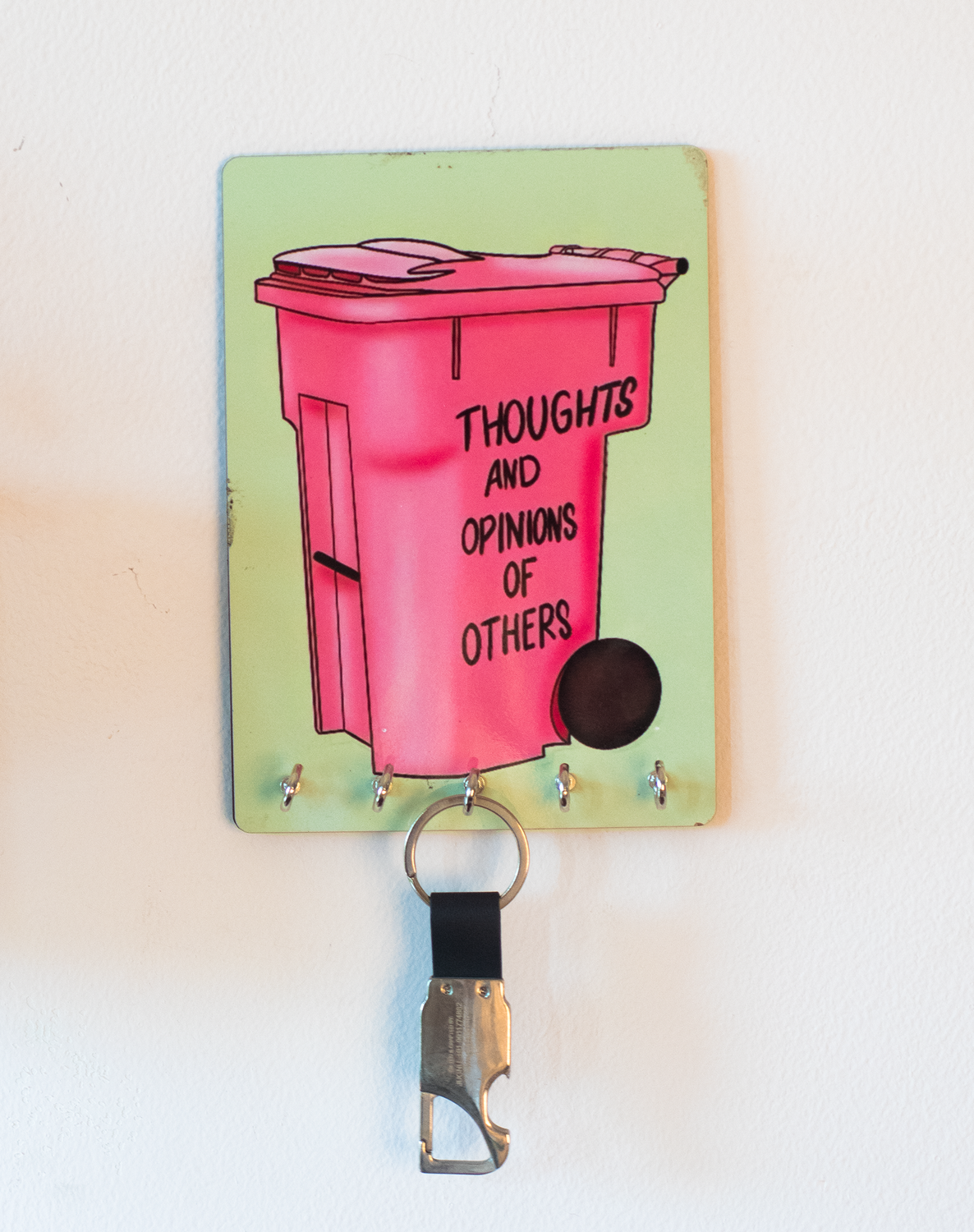 Katha Plates 5-Hook Keyholder • Multicolor • 5″×7″ • MDF • Wall-Mounted for Entryway (Motivation)