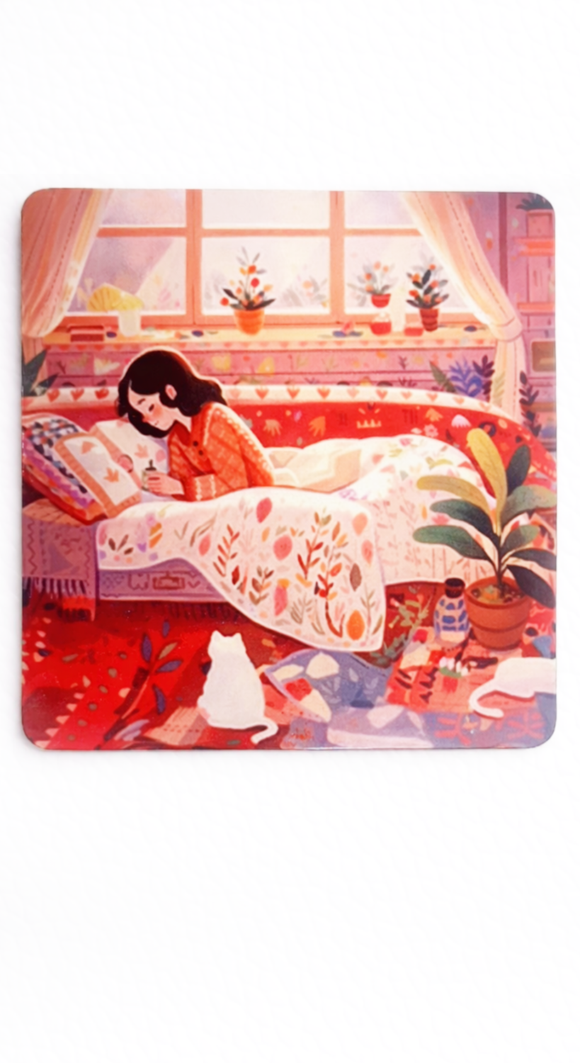 Everyday Moments Fridge Magnet • Multicolor • 4″×4″ • Matte Finish • Everyday Home Décor (Stories Before Sleep)