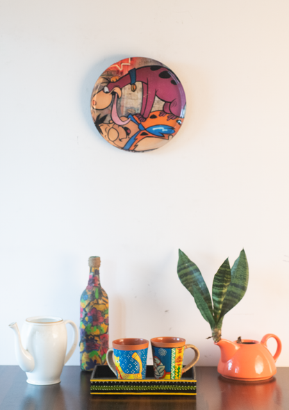 Classic Toons 2| 10" Metal Wall Hanging Plates with Pre-Attached Hooks (Set of 1)