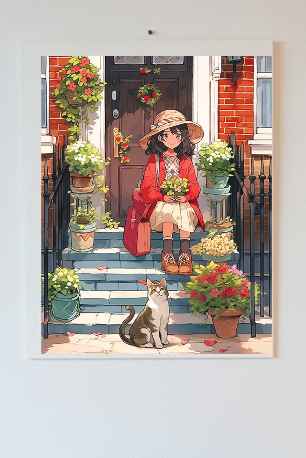 Everyday Life Katha Plate Tapestry • Multicolor • 17″×22″ • Canvas • Wall Décor for Living Room  (Doorstep Daydream)