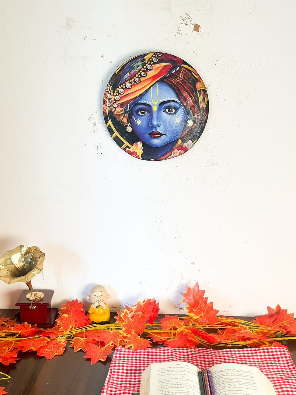 Radha Krishna Kathayein | The Eternal Love | Wall Décor Plate | 10"