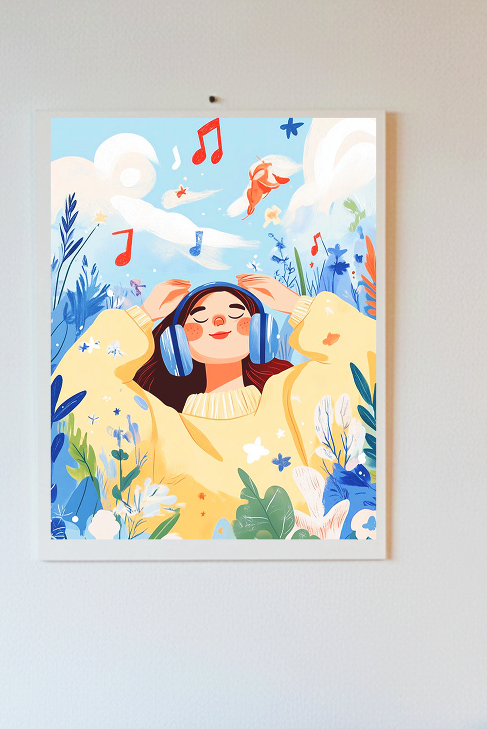 Everyday Life Katha Plate Tapestry • Multicolor • 17″×22″ • Canvas • Wall Décor for Living Room  (Garden Playlist)