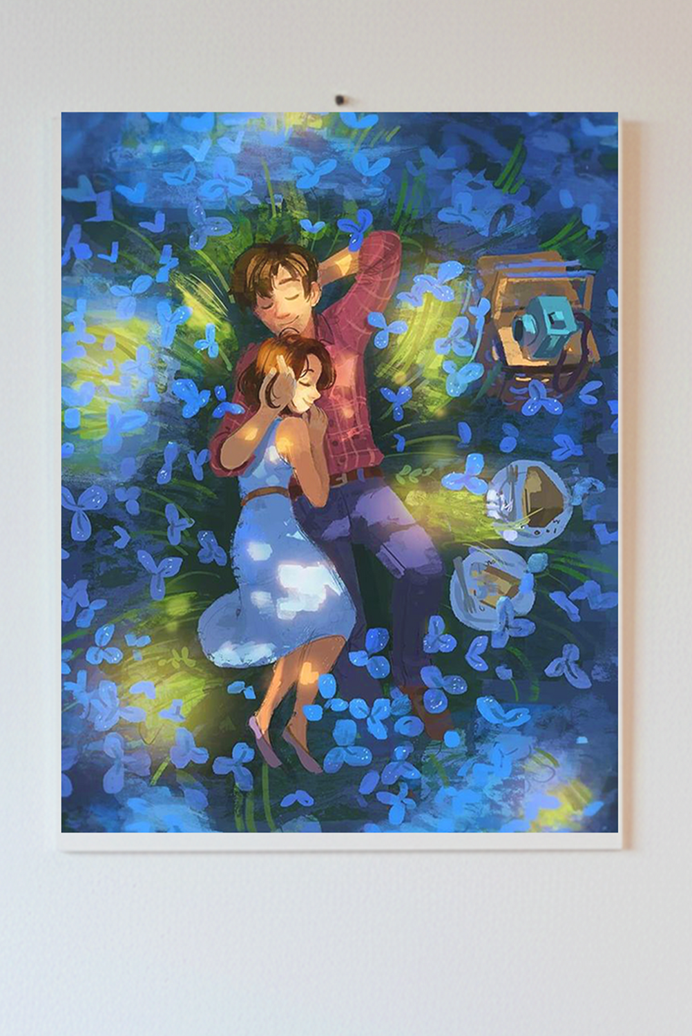 Everyday Life Katha Plate Tapestry • Multicolor • 17″×22″ • Canvas • Wall Décor for Living Room  (Meadow Moments)