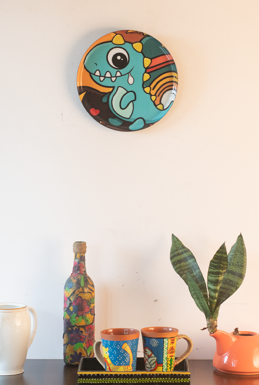 Classic Toons 3| 10" Metal Wall Hanging Plates with Pre-Attached Hooks (Set of 1)