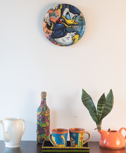 Classic Toons 8| 10" Metal Wall Hanging Plates with Pre-Attached Hooks (Set of 1)