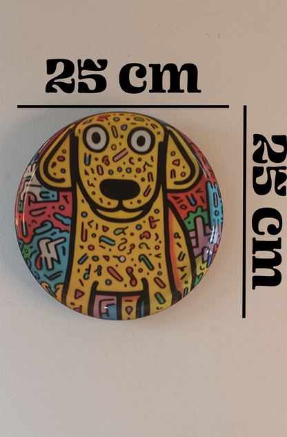 Classic Toons 4| 10" Metal Wall Hanging Plates with Pre-Attached Hooks (Set of 1)