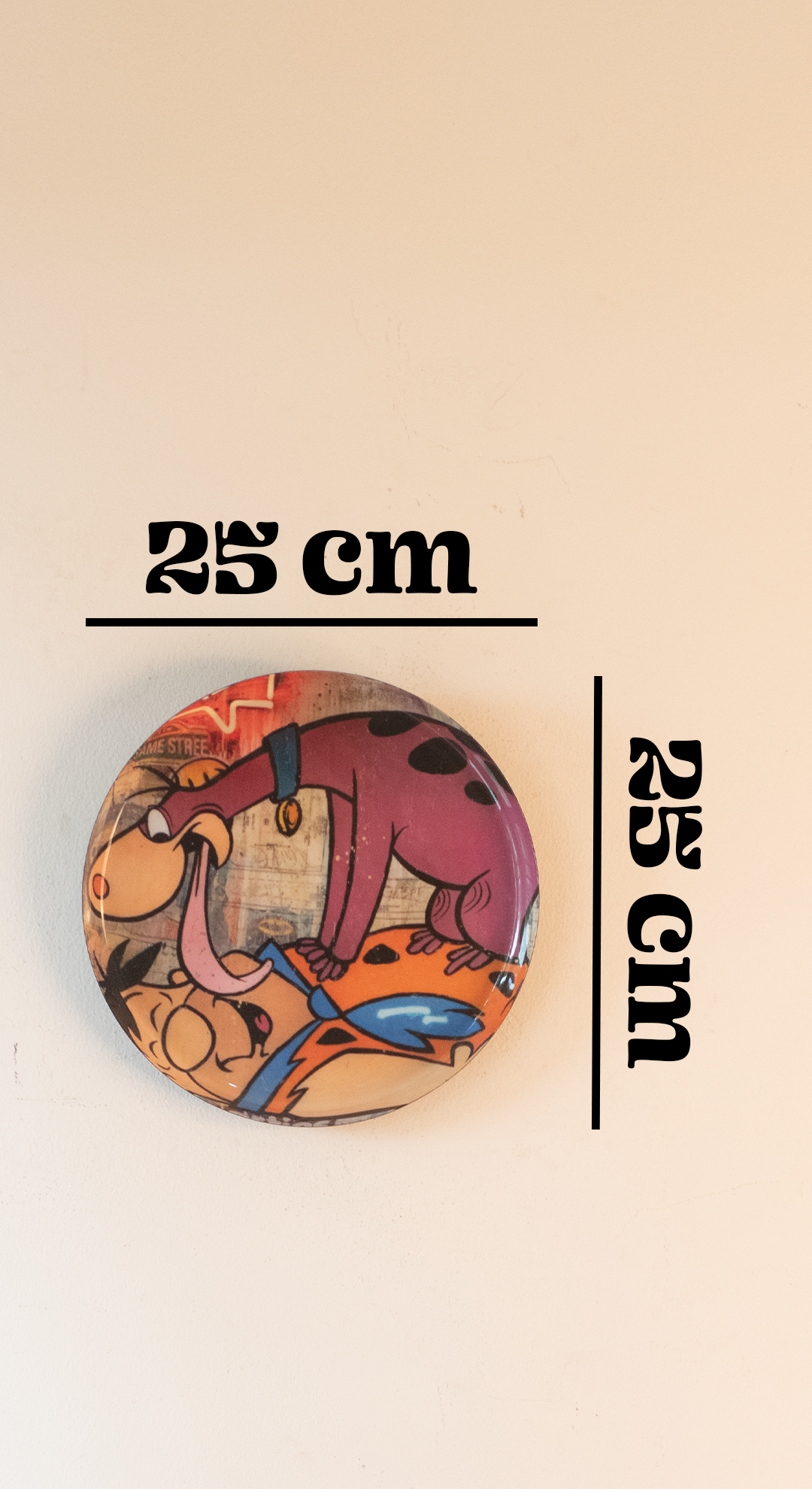 Classic Toons 2| 10" Metal Wall Hanging Plates with Pre-Attached Hooks (Set of 1)