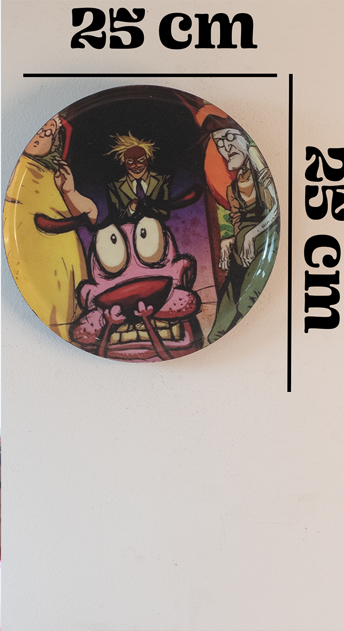 Classic Toons 10| 10" Metal Wall Hanging Plates with Pre-Attached Hooks (Set of 1)