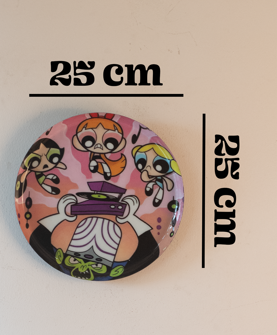 Classic Toons 7| 10" Metal Wall Hanging Plates with Pre-Attached Hooks (Set of 1)