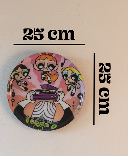 Classic Toons 7| 10" Metal Wall Hanging Plates with Pre-Attached Hooks (Set of 1)
