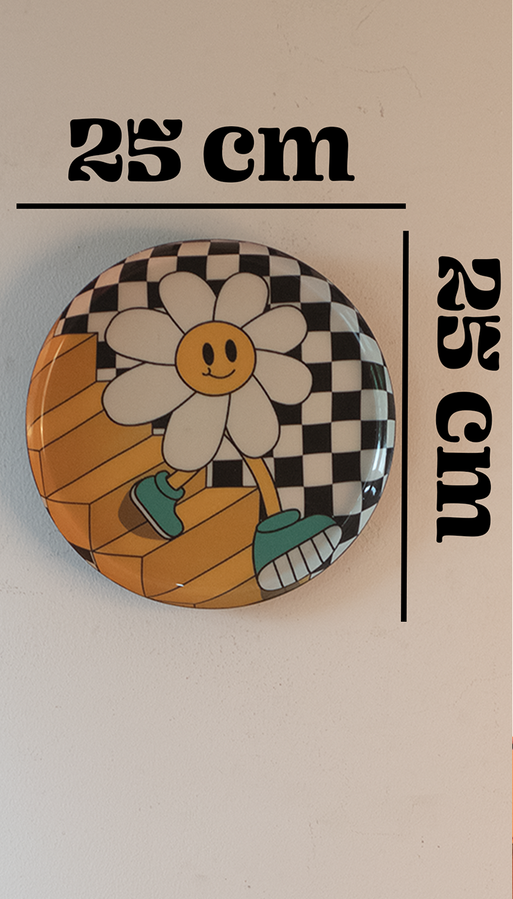Classic Toons 5| 10" Metal Wall Hanging Plates with Pre-Attached Hooks (Set of 1)
