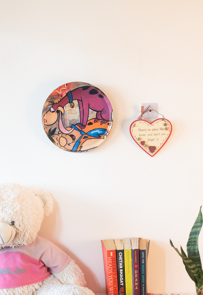 Classic Toons 2| 10" Metal Wall Hanging Plates with Pre-Attached Hooks (Set of 1)