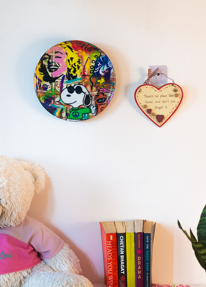 Classic Toons 13| 10" Metal Wall Hanging Plates with Pre-Attached Hooks (Set of 1)