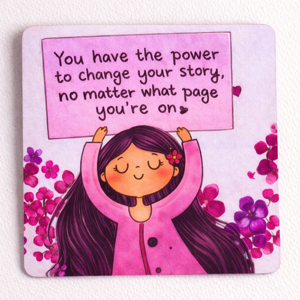 Katha Plates Textured Photo • Multicolor • 4″×4″ (Set of 1) • MDF • Ready-to-Hang Walll Décor for Home, Hotel, Café & Office